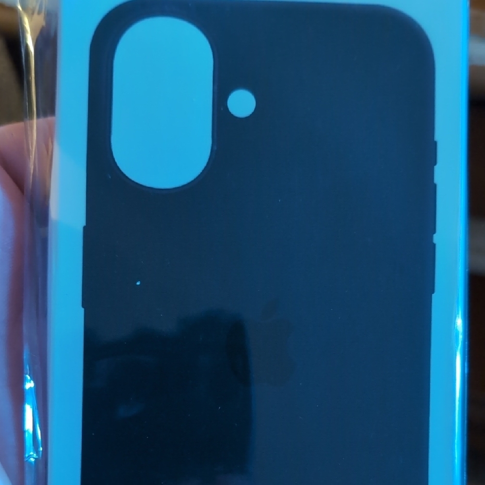 Black Silicone Smartphone Case with Raised Edges and Camera Cutout